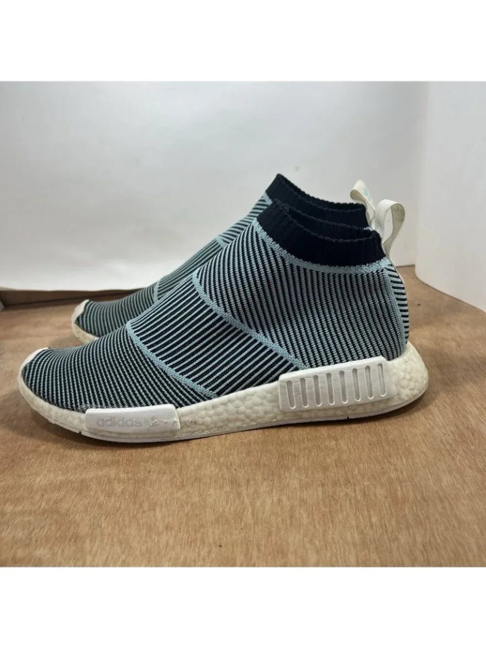 Adidas Parley X NMD CS1 Men's Size 12 Blue Spirit Sneakers Shoes AC8597